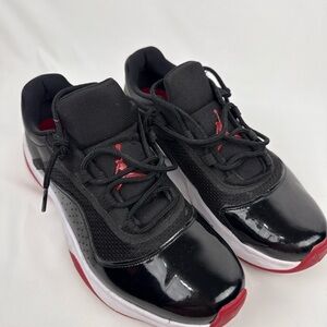 Jordan Black and Red Sneakers